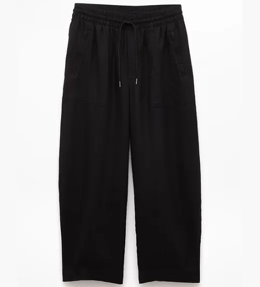 Retreat Linen Easy Barrel Crop Pant